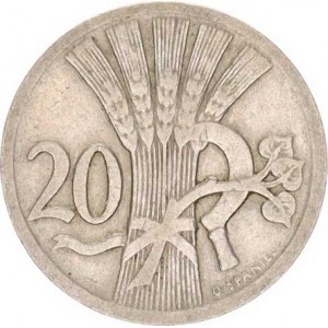 Údobí let 1918-1938, 20 hal. 1925 R