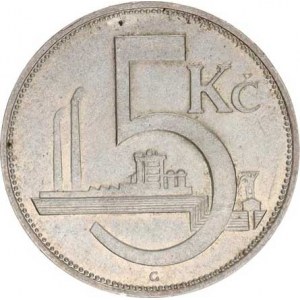 Údobí let 1918-1938, 5 Kč 1931, tém.