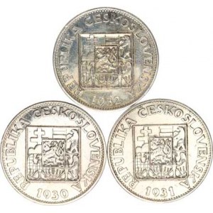 Údobí let 1918-1938, 10 Kč 1930, 1931, 1932 3 ks