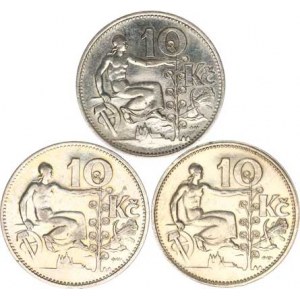 Údobí let 1918-1938, 10 Kč 1930, 1931, 1932 3 ks