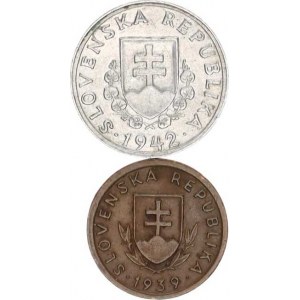 Slovensko (1939-1945), 10 hal. 1939; +20 hal. 1942 Al 2 ks