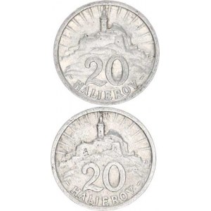 Slovensko (1939-1945), 20 hal. 1942, 1943 oba Al R