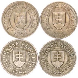 Slovensko (1939-1945), 1 KS 1940, 1941, 1942, 1945 4 ks