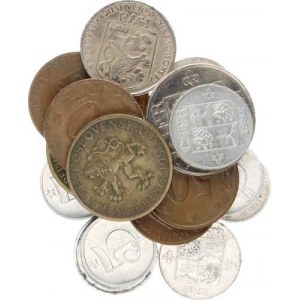 Údobí let 1953-1993, Konvolut 22 kusů mincí ( 5 hal.(5x), 10 hal. (8x), 50 hal.(6x),
