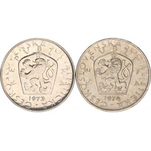 Údobí let 1953-1993, 5 Kčs 1973, 1974 2 s