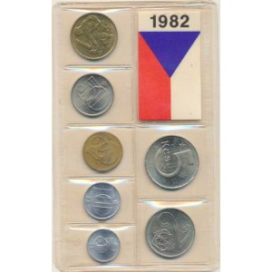 Údobí let 1953-1993, Ročníková sada mincí 1982