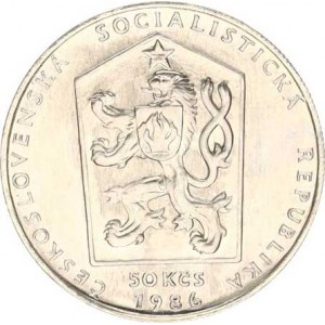 Údobí let 1953-1993, 50 Kčs 1986 - Český Krumlov