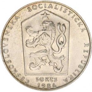 Údobí let 1953-1993, 50 Kčs 1986 - Český Krumlov