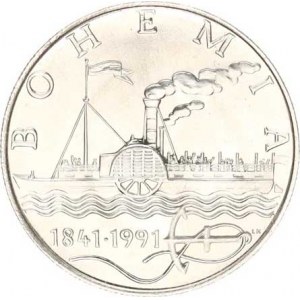 Údobí let 1953-1993, 50 Kčs 1991 - parník Bohemia