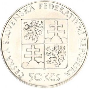 Údobí let 1953-1993, 50 Kčs 1991 - parník Bohemia