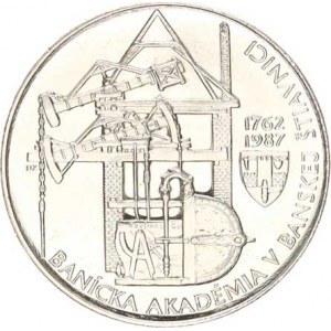 Údobí let 1953-1993, 100 Kčs 1987 - Banícká akadémie B. Štiavnica kapsle