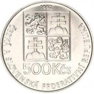 Údobí let 1953-1993, 500 Kčs 1992 - Komenský
