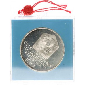 Údobí let 1953-1993, 100 Kčs 1971 - Mánes orig. etue s červenou plombou