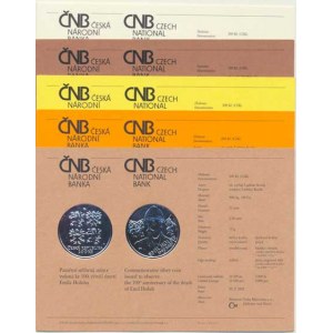 Česká republika (1993-), Certifikáty k českým pamětním mincím 2000-2004, 9 ks - Nezval,