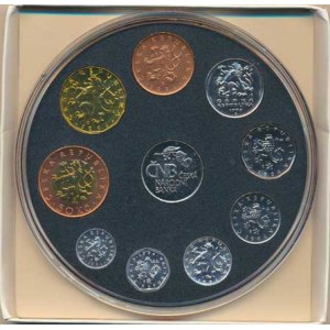 Česká republika (1993-), Ročníková sada mincí 1994, HM, BJ (dvě mincovny) +žeton mincovny