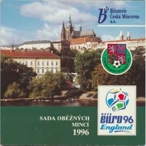 Česká republika (1993-), Ročníková sada mincí 1996 +žeton - EURO 96 /11 052 ks)