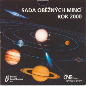 Česká republika (1993-), Ročníková sada mincí 2000 - Sluneční soustava RR (13 000 k