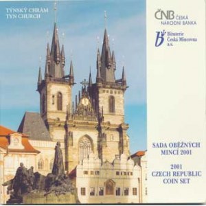 Česká republika (1993-), Ročníková sada mincí 2001 - Týnský chrám (11 000 ks)