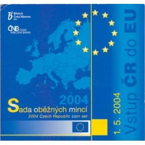 Česká republika (1993-), Ročníková sada mincí 2004 - vstup ČR do EU (13 000 ks)