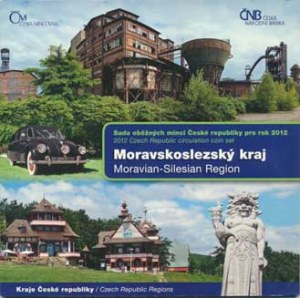 Česká republika (1993-), Ročníková sada mincí 2012 +žeton - Moravskoslezský kraj