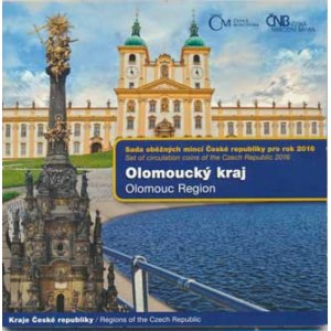 Česká republika (1993-), Ročníková sada mincí 2016 +žeton - Olomoucký kraj ( 5 000 ks)