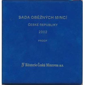 Česká republika (1993-), Ročníková sada mincí 2002 semišový obal +certifikát