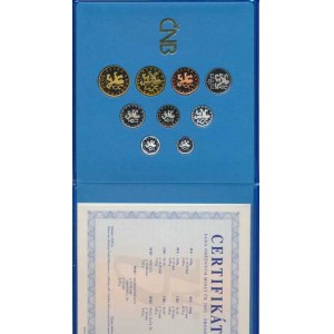 Česká republika (1993-), Ročníková sada mincí 2002 semišový obal +certifikát