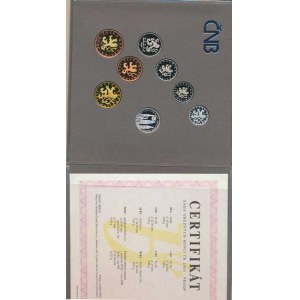 Česká republika (1993-), Ročníková sada mincí 2004 - +Ag medaile Český Krumlov (4000 ks)