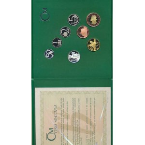 Česká republika (1993-), Ročníková sada mincí 2005 - +Ag Kčs 1922 semišový obal cer