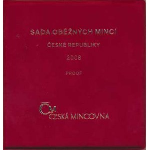 Česká republika (1993-), Ročníková sada mincí 2008 - +Ag medaile 15. výročí české měny