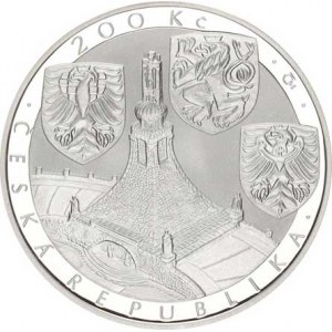 Česká republika (1993-), 200 Kč 2005 - Bitva u Slavkova kapsle +orig.etue +certif