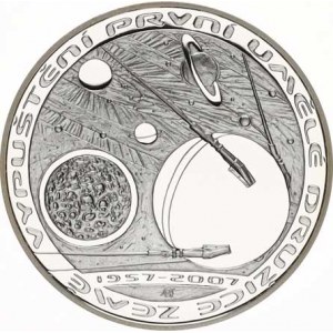 Česká republika (1993-), 200 Kč 2007 - První umělá družice Země kapsle, orig. etu