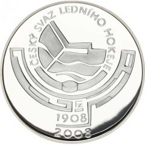 Česká republika (1993-), 200 Kč 2008 - Český svaz ledního hokeje orig. etue, kapsle