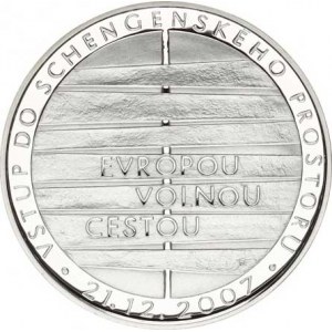 Česká republika (1993-), 200 Kč 2008 - Vstup do schengenského prostoru orig.etue, k
