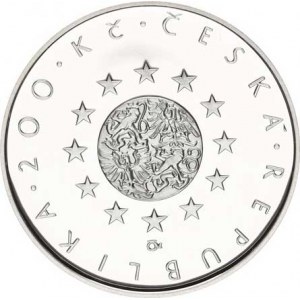 Česká republika (1993-), 200 Kč 2009 - Předsednictví v radě EU kapsle +orig.etue +ce