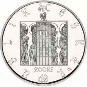 Česká republika (1993-), 200 Kč 2010 - Staroměstský orloj orig.etue, kapsle +cer
