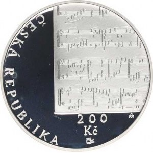 Česká republika (1993-), 200 Kč 2010 - Gustav Mahler orig.etue, kapsle +certifikát