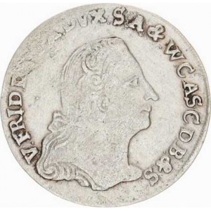 Anhalt-Bernburg, Viktor II. Friedrich (1721-1765), 1/6 tolaru 1758 R (4,204 g), mělčí ražba