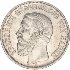 Baden, Friedrich I. (1852-56-1907), 2 Mark 1900 G R KM 269 /11,109 g/, dr. rys.