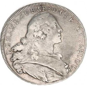 Bavorsko, Maximilian III.Joseph (1745-1777), Tolar 1759 - Madona, typ s rosetou za datací KM 223.2