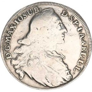 Bavorsko, Maximilian III.Joseph (1745-1777), Tolar 1770 KM 519,1 27,537 g, tém.