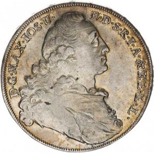 Bavorsko, Maximilian III.Joseph (1745-1777), Tolar 1771 KM 234,1 28,069 g, just. rv., jinak