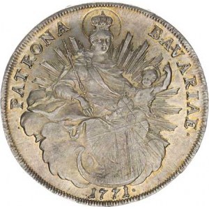 Bavorsko, Maximilian III.Joseph (1745-1777), Tolar 1771 KM 234,1 28,069 g, just. rv., jinak