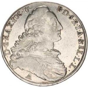 Bavorsko, Maximilian III.Joseph (1745-1777), Tolar 1775 A KM 234,2, mír. just.