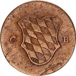 Bavorsko, Carl Theodor (1777-1799), 2 Pfenning 1796 CB KM 582, vada stř.