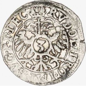 Hanau - Lichtenberg, Johann Reinhard (1599-1625), 3 Kreuzer 1606 - s tit. Rudolfa II. Sa 2216 1,528