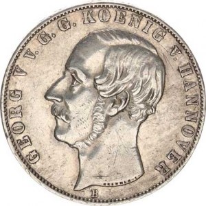 Hannover, Georg V. (1851-1866), 2 Tolar spolkový 1855 B KM 229 37,173, nep. hr., rys.