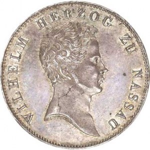Nassau, Wilhelm (1816-1839), Tolar korunní 1837 KM 54; Dav. 743 R /29,5