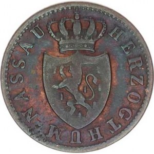 Nassau, Adolph (1839-1866), 1 Kreuzer 1855 KM 67