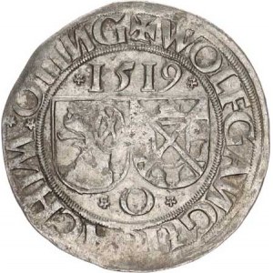 Oettingen - knížectví, Wolfgang a Joachim (1477-1520), Batzen 1519 Sa 1410/627 3,778 g
